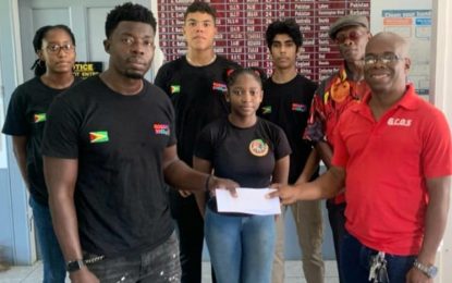 Guyana Committee of Services supports Table Tennis team for SA Youth games