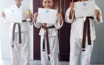 Guyana Wado-Ryu Karate Association trio achieve Black Belts