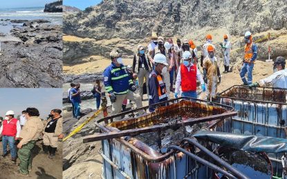 Peru orders company to stop mixing contaminated and clean sand as cleaning method