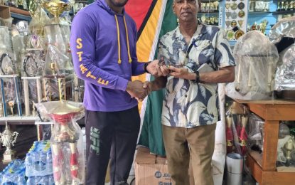 Trophy Stall recognizes Guyanese UFC fighter Carlston Harris