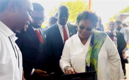 Barbados PM makes first purchase as Stabroek Online Marketplace goes live