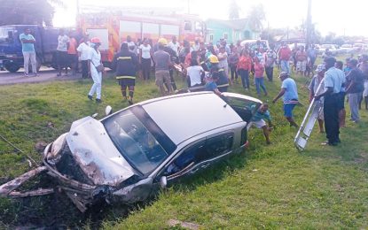 Woman hospitalised after Canje public road accident