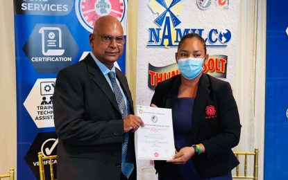 GNBS gives NAMILCO clearance to use Made in Guyana brand