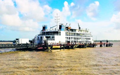 Grounded ferry blamed for delayed supply of essential goods to Essequibo