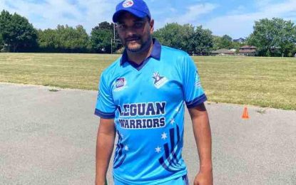 Canada-based Guyanese Balram (118*) spurs Leguan Warriors to victory in OMSCC’s tournament