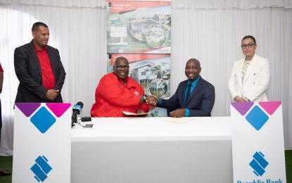 CH&PA Republic Bank sign MOU to finance construction of 500 homes in Region Three