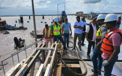 Scores stranded for hours after barge rams into Demerara Harbour Bridge