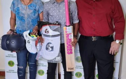 Orphan who topped Guyana under-15 batting rewarded with cricket gear…