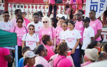 Huge turnout for Cancer Awareness Walk