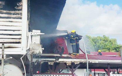 Fire destroys REO house in Berbice