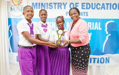 Winifred Gaskin Memorial Secondary School wins the first round of the JOF Haynes Debating Competition