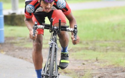 Suriname’s Drimitri had the fastest time, but Guyana leads cycling event