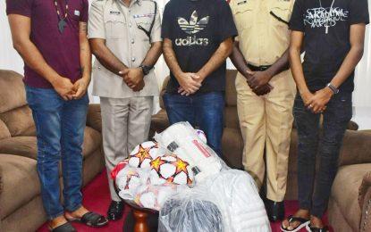 Sports gear for Police Force from overseas