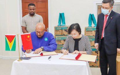 Chinese Government donates G$4 M to National Relief Effort