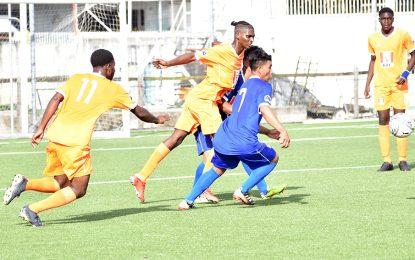 Visiting teams in action against CWSS, Golden Grove today