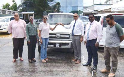 $9.6M pick-up handed over to Region Eight to aid fight against malaria