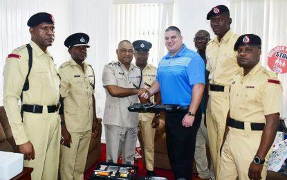 Private security firm donates guns, ammo to police