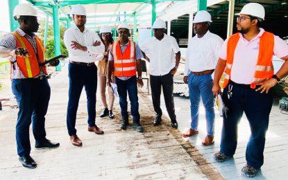 Sports Minister leads team to inspect Sports Hall renovations