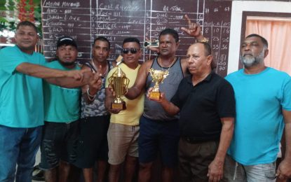 Cool Runnins win Trophy Stall dominoes in Wakenaam