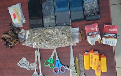 Improvised weapons, ganja found at Timehri Prison