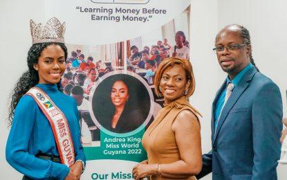 Miss World Guyana launches ‘Beauty with a purpose’ project targeting financial literacy among youths