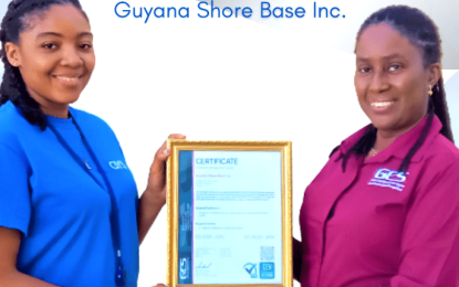 Guyana Shore Base Inc. (GYSBI), attains an Integrated Management System Certification