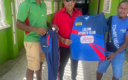 Rockaway Group of Companies presents uniforms to Laluni Sports Club