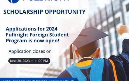 US Embassy opens applications for 2024 Fulbright Foreign student programme 