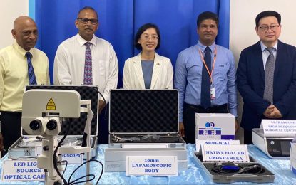 GPHC, Linden Hospital receive $60M in medical equipment from Chinese Medical team
