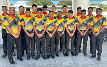 Guyana Under-15 team depart yesterday for CWI Rising Stars Regional Under-15 Super-50