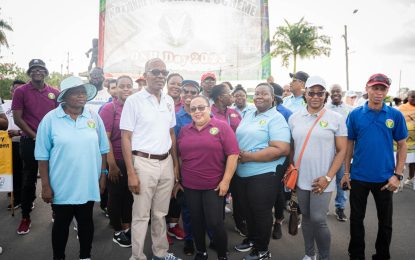 NIS staff joins other stakeholders in Ministry of Labour’s OSH fitness walk