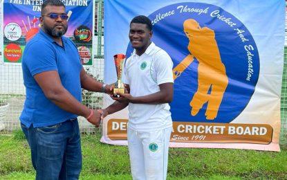 Georgetown claim title in the Ariel Ent., Trophy Stall, Ramchand’s, Cricket Equip inc. event