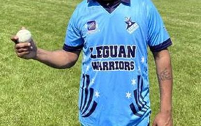 Canada-based Guyanese Gaznabie grabs 6 wickets for Leguan Warriors at OSCL’s tournament