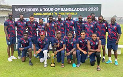 West Indies A complete series win over Bangladesh A