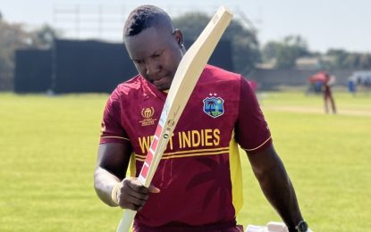 Powell smashes 55-ball hundred as West Indies hammer UAE by 114 runs in final warm-up game ahead of ICC World Cup Qualifiers