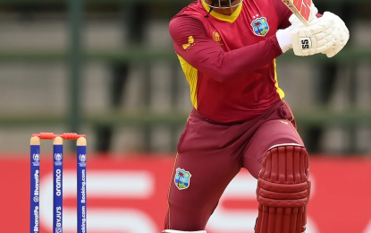 King scores even 100 as West Indies defeat Oman by seven wickets for first Super Six points