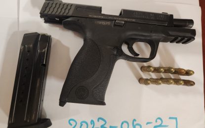 Security guards charged with possession of unlicensed firearm, ammo