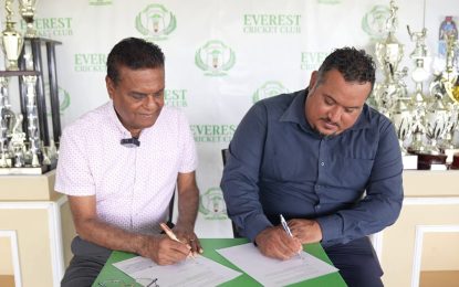 Kares One Guyana T10 Blast, Everest sign venue agreement