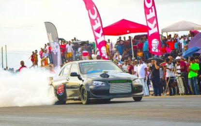 Five cars from Balram/Team Trans Pacific at Drag Wars 2.0