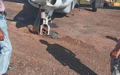 Plane tyre blows out while taking off from Mabaruma Airstrip