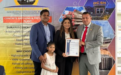DCSN Manufacturing Inc. now ‘Made in Guyana’ certified