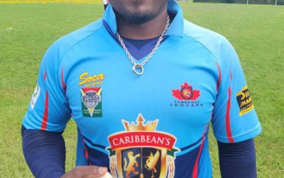 Canada-based Guyanese Pokhan (5-32) spurs Cambridge Jaguars to victory