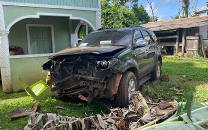 Drunk driver crashes RDC pick-up into MP’s vehicle at Mabaruma