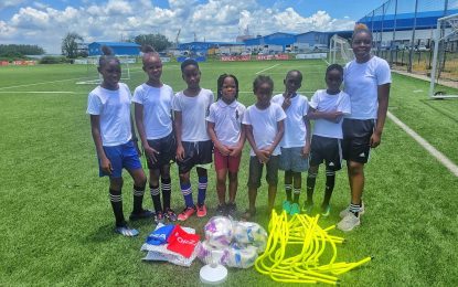 Fruta Conquerors FC gets football gear from GFF M-FAP for grassroots programme