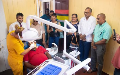 $2M dental clinic commissioned at Mahaica Health Centre