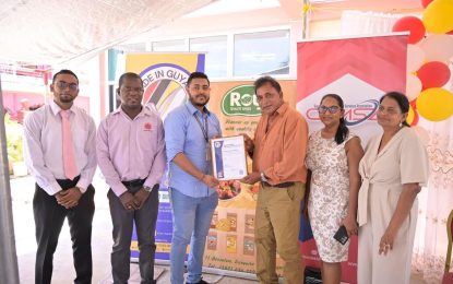 Roy’s Quality Spices gets approval to use ‘Made in Guyana’ Standard