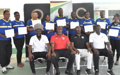 GFF awards eight females for successfully completing CONCACAF C-License programme
