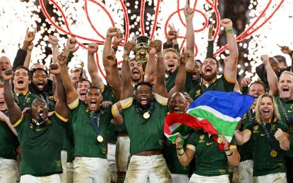 South Africa edge New Zealand to win Rugby World Cup for record fourth time