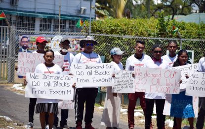 Guyanese protest in heat wave, demanding ExxonMobil return 20% of Stabroek Block