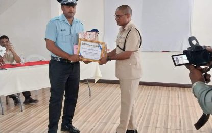 RHTYSC cricket teams honors 5 outstanding Police officers